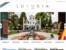 Tablet Screenshot of luxuria-kids.com